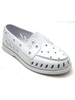 Sperry Top-Sider Float Women's Shoes Size 8 Cloud White Rubber Water Loafers